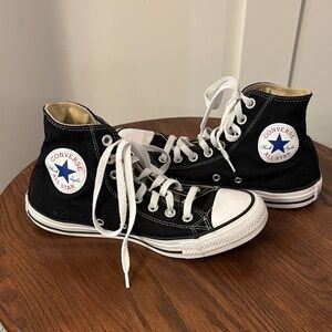 Converse Black and White High-Top All Star Sneakers
